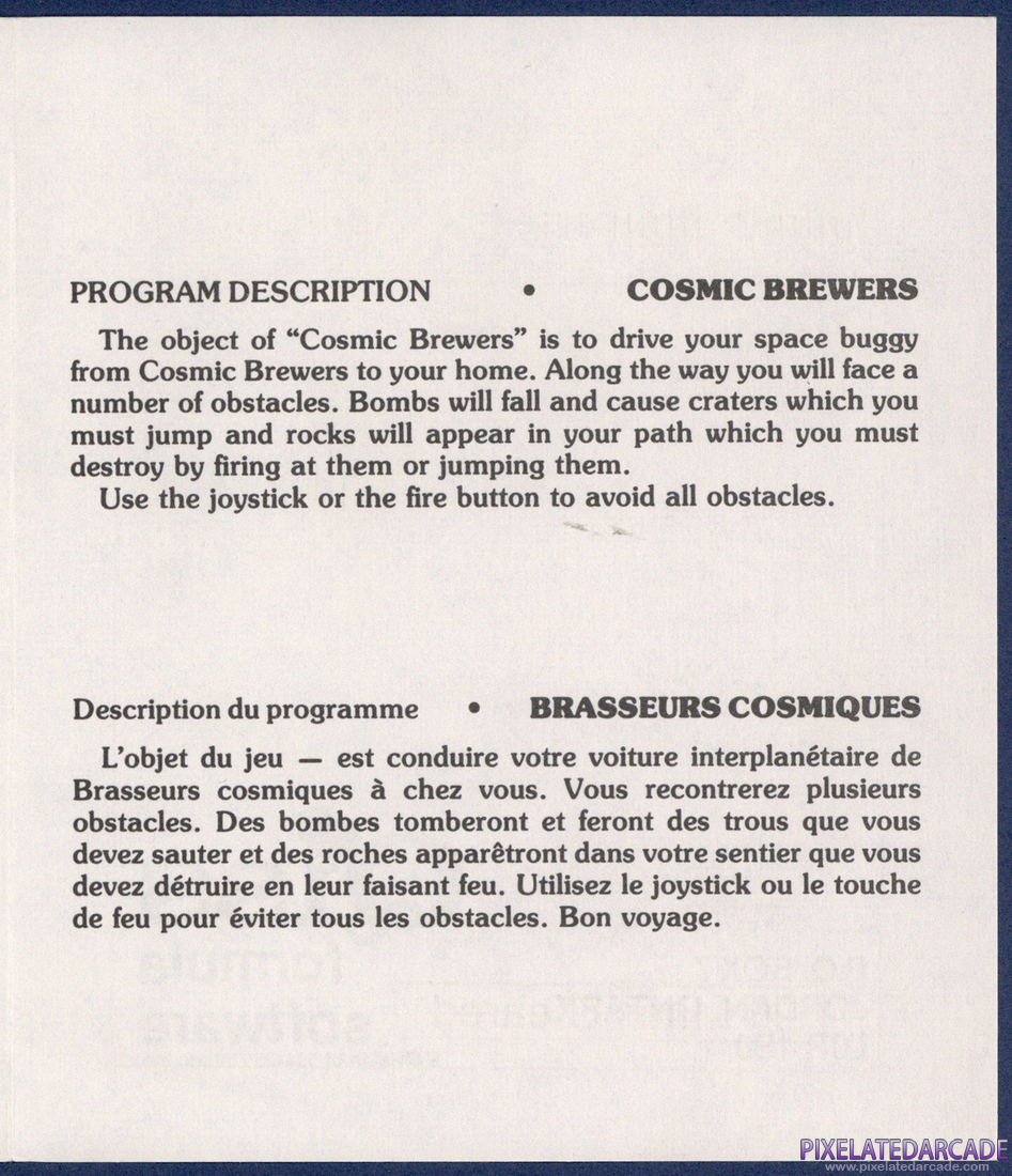 Cosmic Brewers: Instruction Manual - Page 3