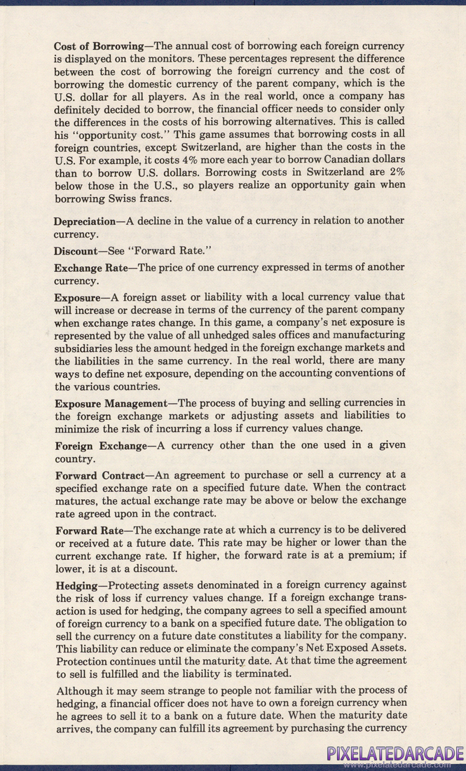 Computer Foreign Exchange: Instruction Manual - Page 3