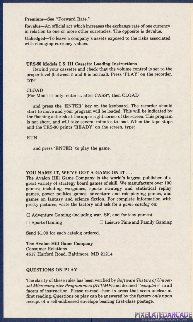 Computer Foreign Exchange: Instruction Manual - Page 5