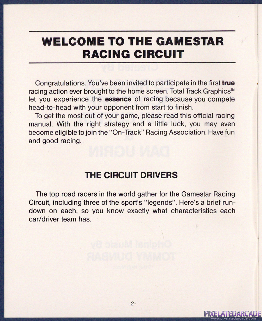 On-Track Computer Model Car Racing: Instruction Manual - Page 2