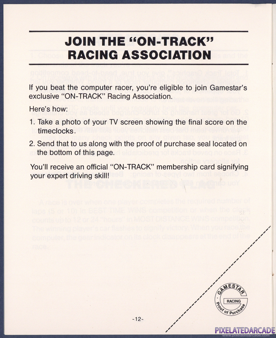 On-Track Computer Model Car Racing: Instruction Manual - Page 12