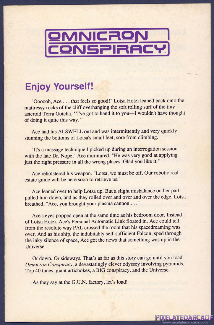 Omnicron Conspiracy: Instruction Manual - Page 1