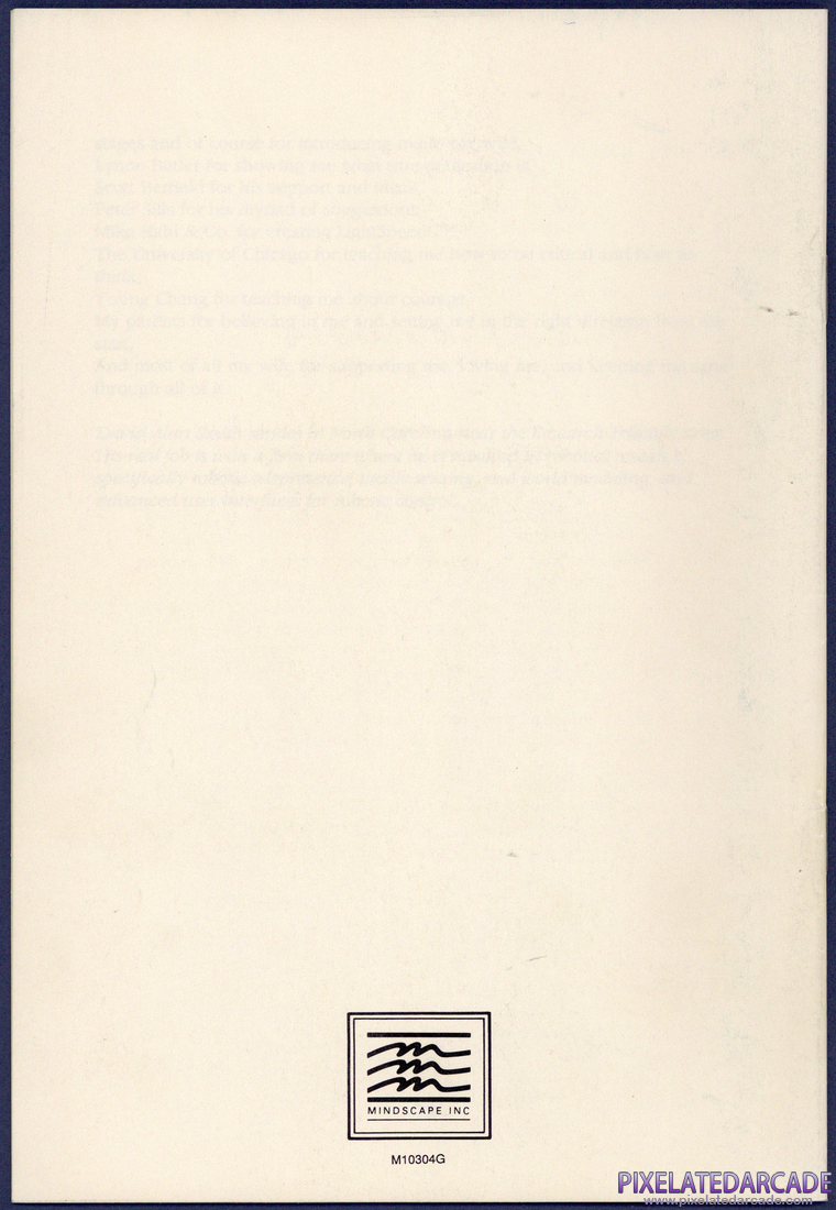 The Colony: Instruction Manual - Back Cover