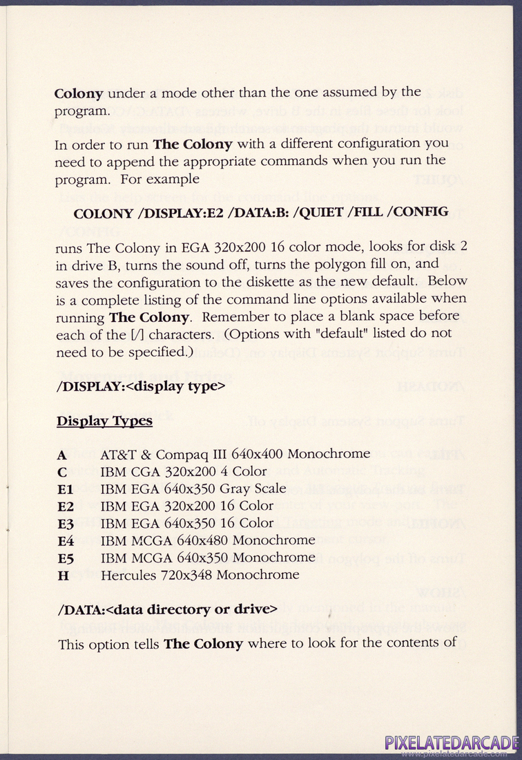 The Colony: IBM Installation Instructions - Page 5
