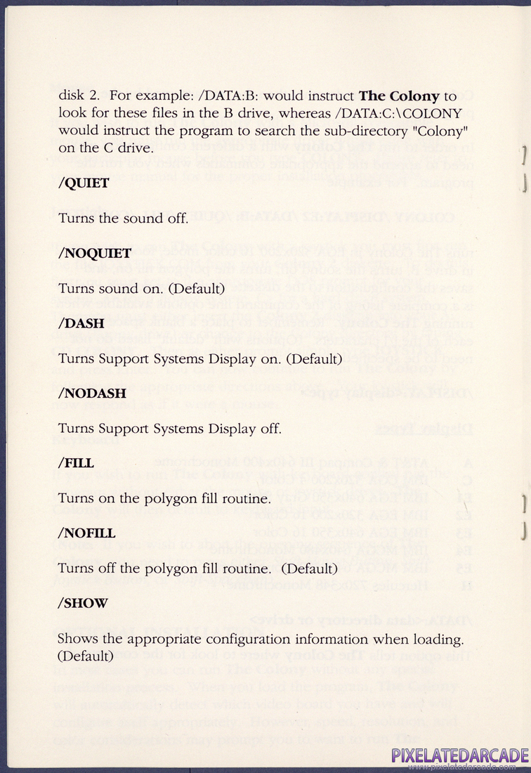 The Colony: IBM Installation Instructions - Page 6