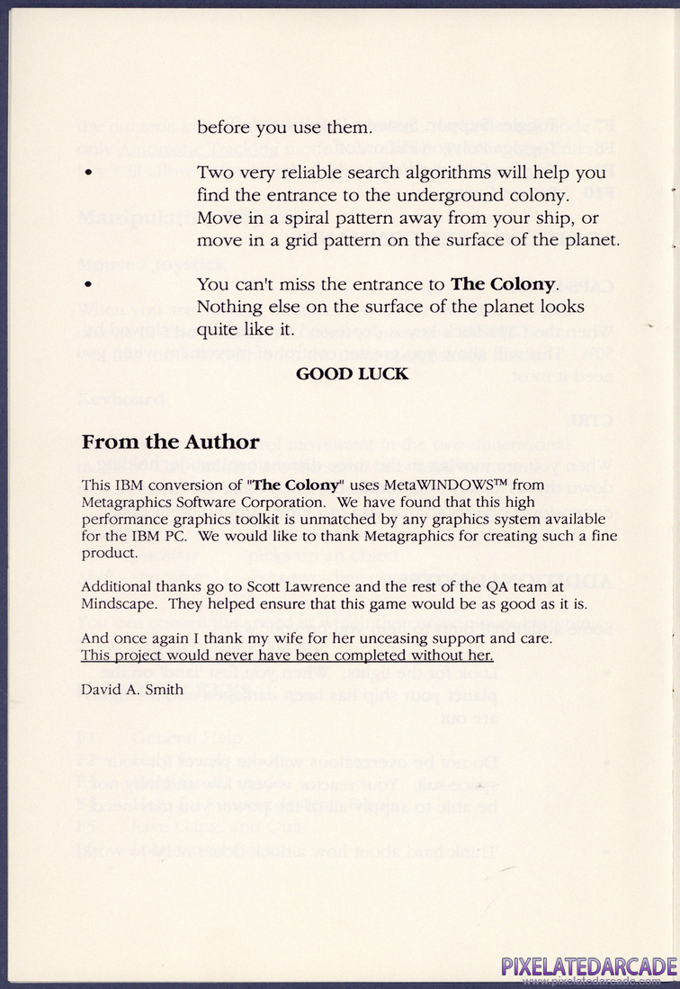 The Colony: IBM Installation Instructions - Page 10
