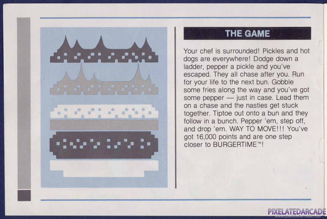 BurgerTime: Instruction Manual - Page 0
