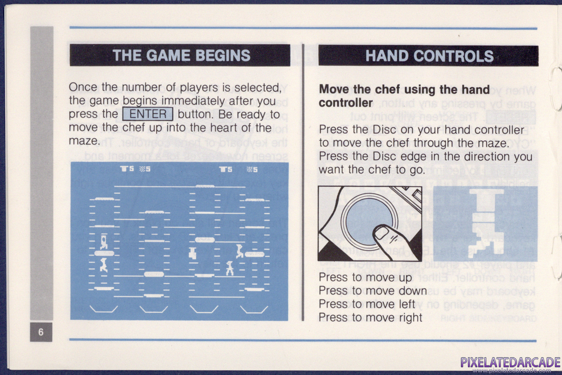 BurgerTime: Instruction Manual - Page 6