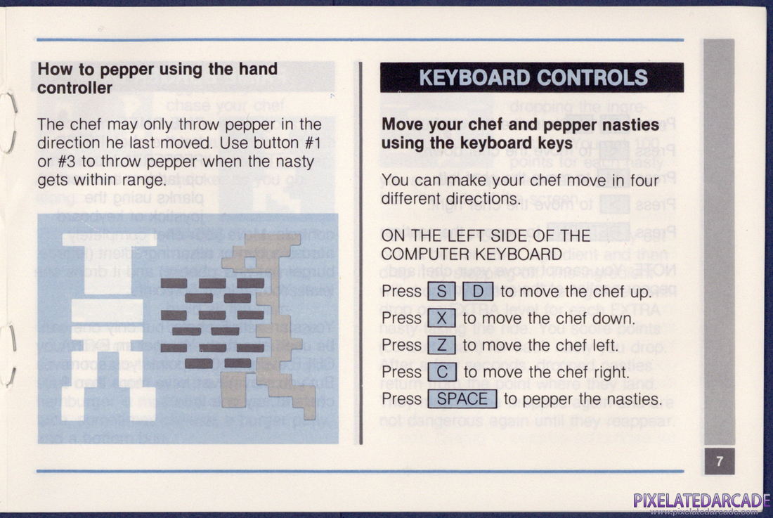 BurgerTime: Instruction Manual - Page 7