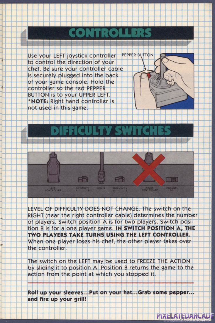 BurgerTime: Instruction Manual - Page 3