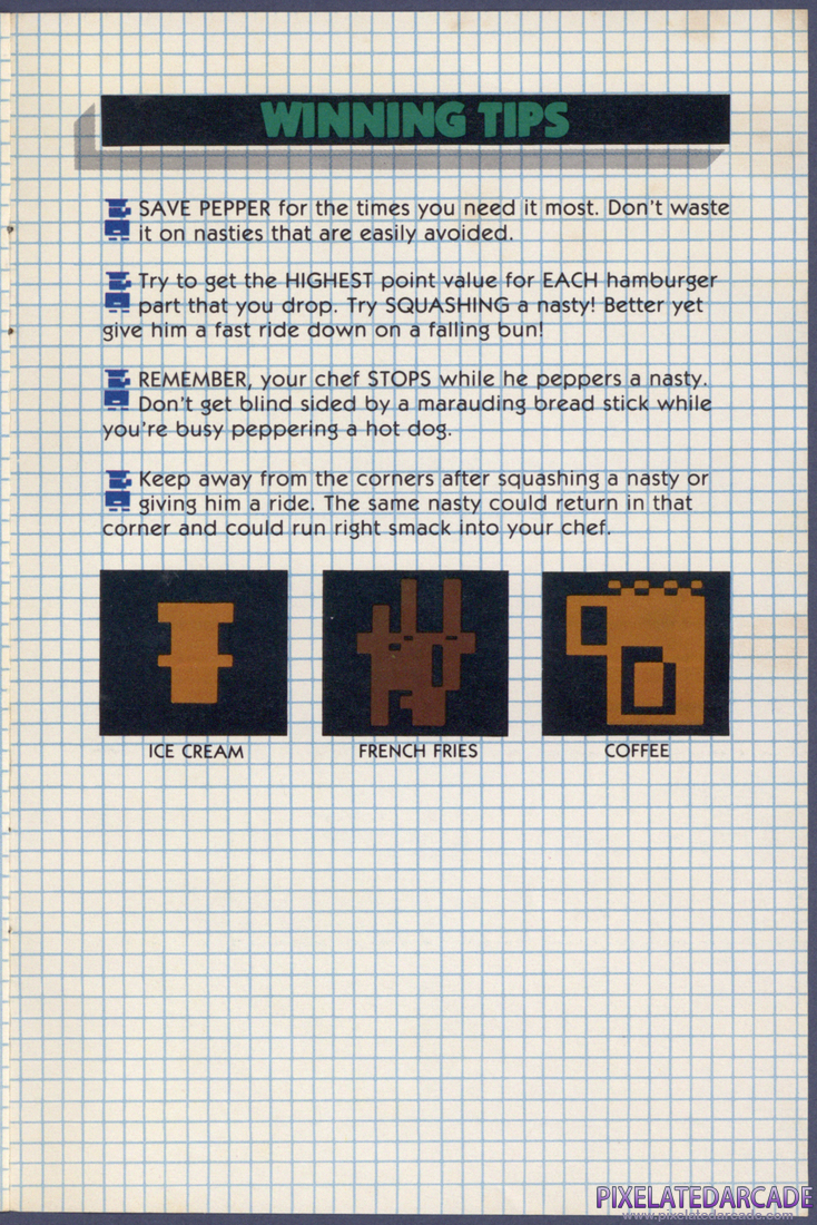 BurgerTime: Instruction Manual - Page 7