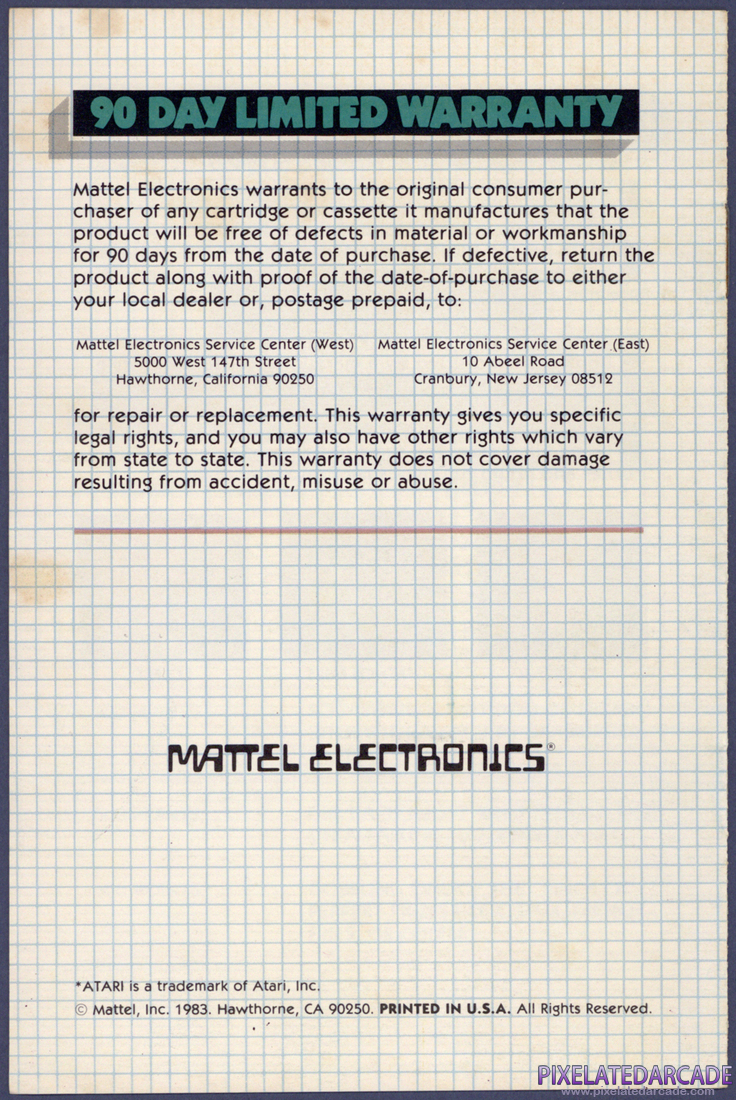 BurgerTime: Instruction Manual - Page 8