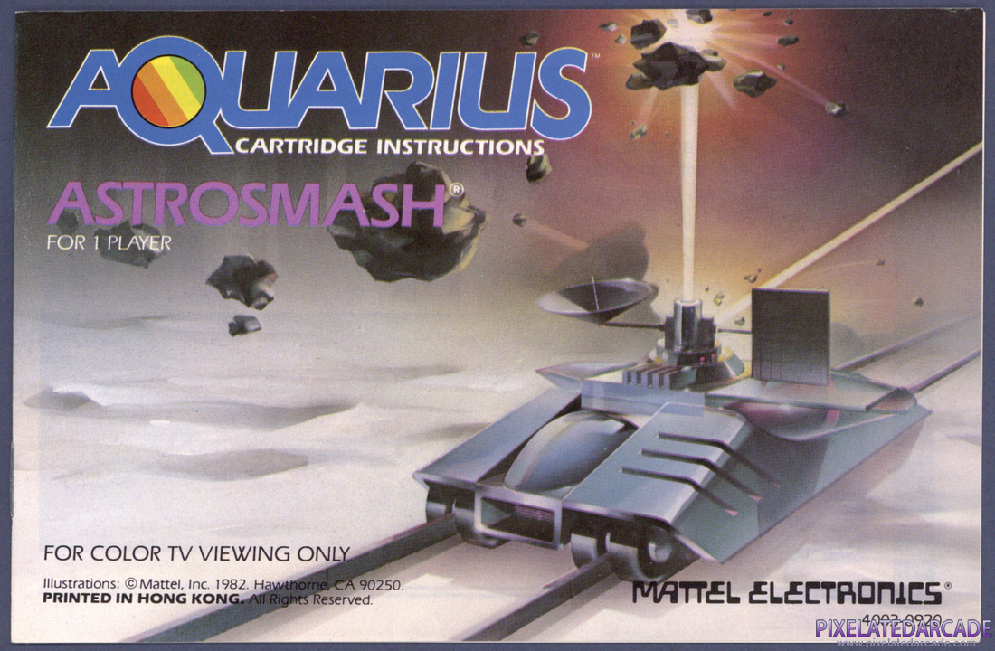 Astrosmash: Instruction Manual - Front Cover