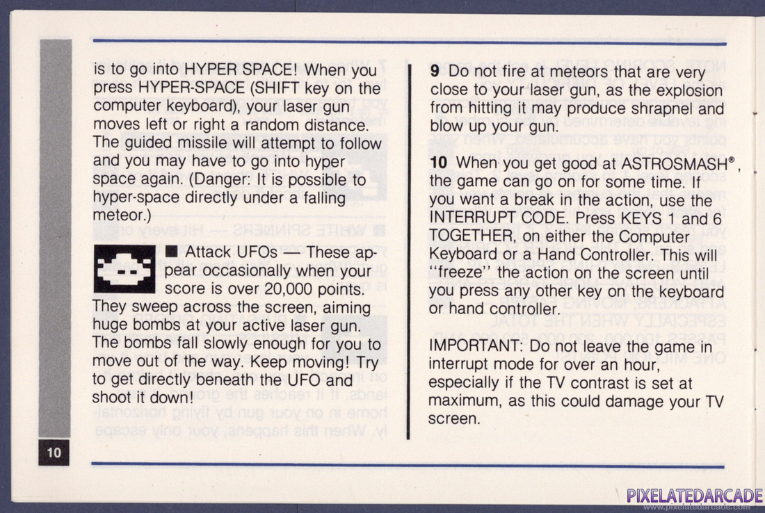 Astrosmash: Instruction Manual - Page 10