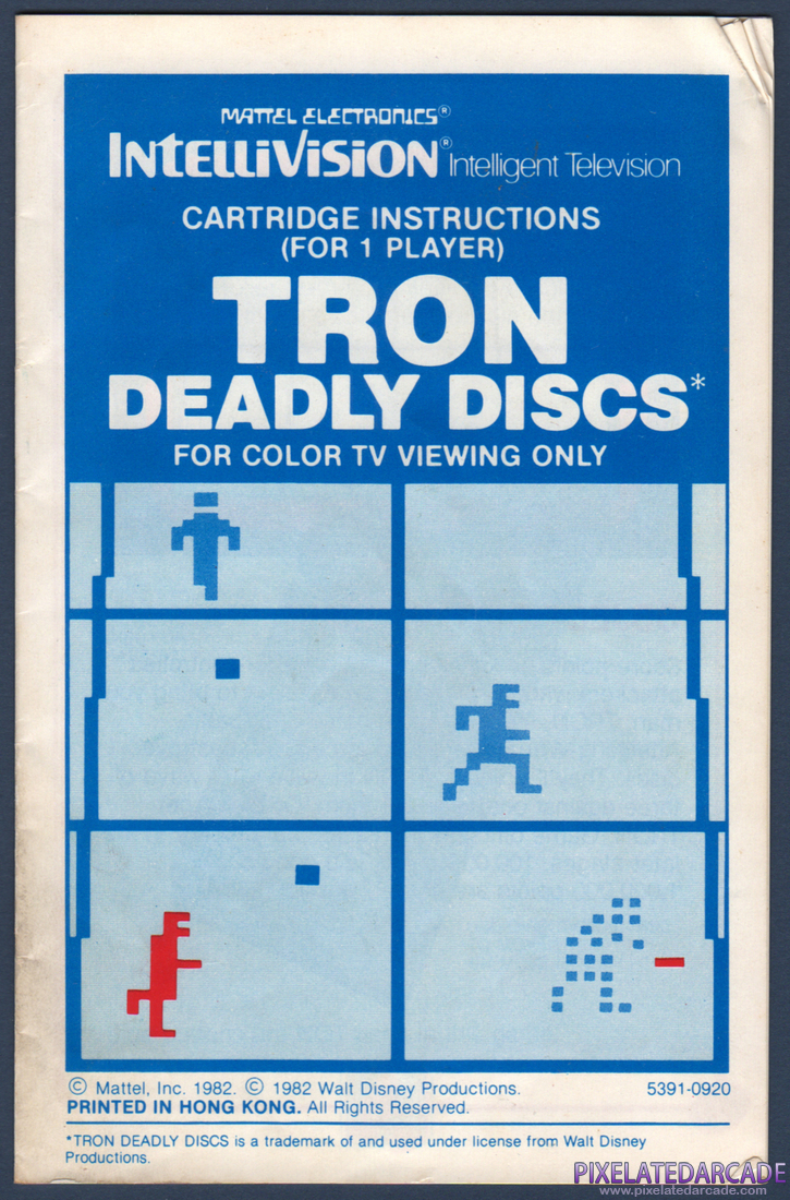 TRON: Deadly Discs: Instruction Manual - Page 1