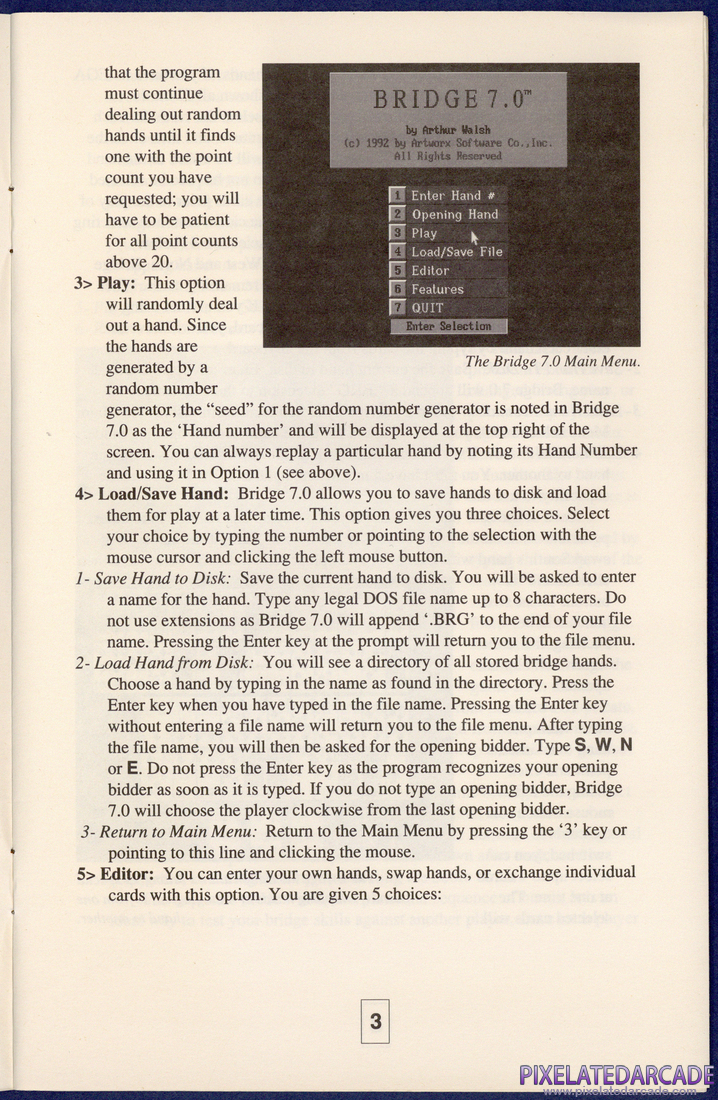 Bridge 7.0: Instruction Manual - Page 3