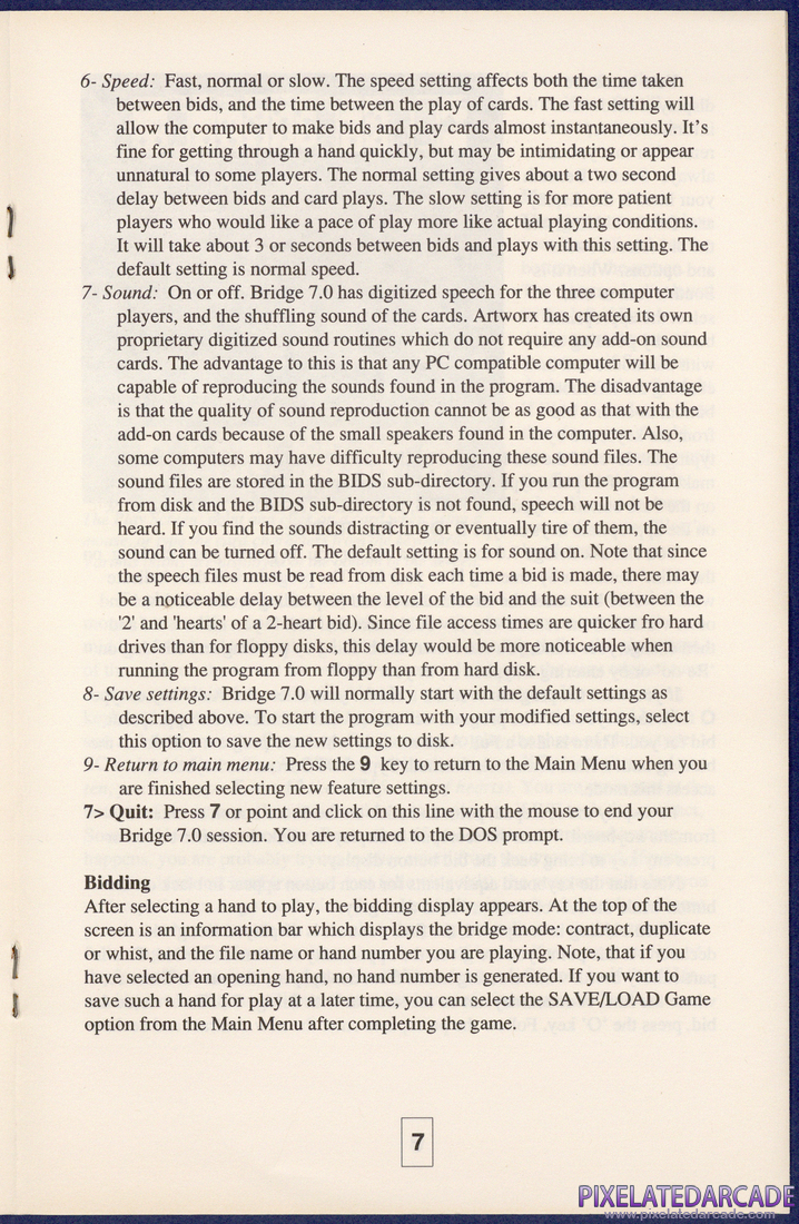 Bridge 7.0: Instruction Manual - Page 7