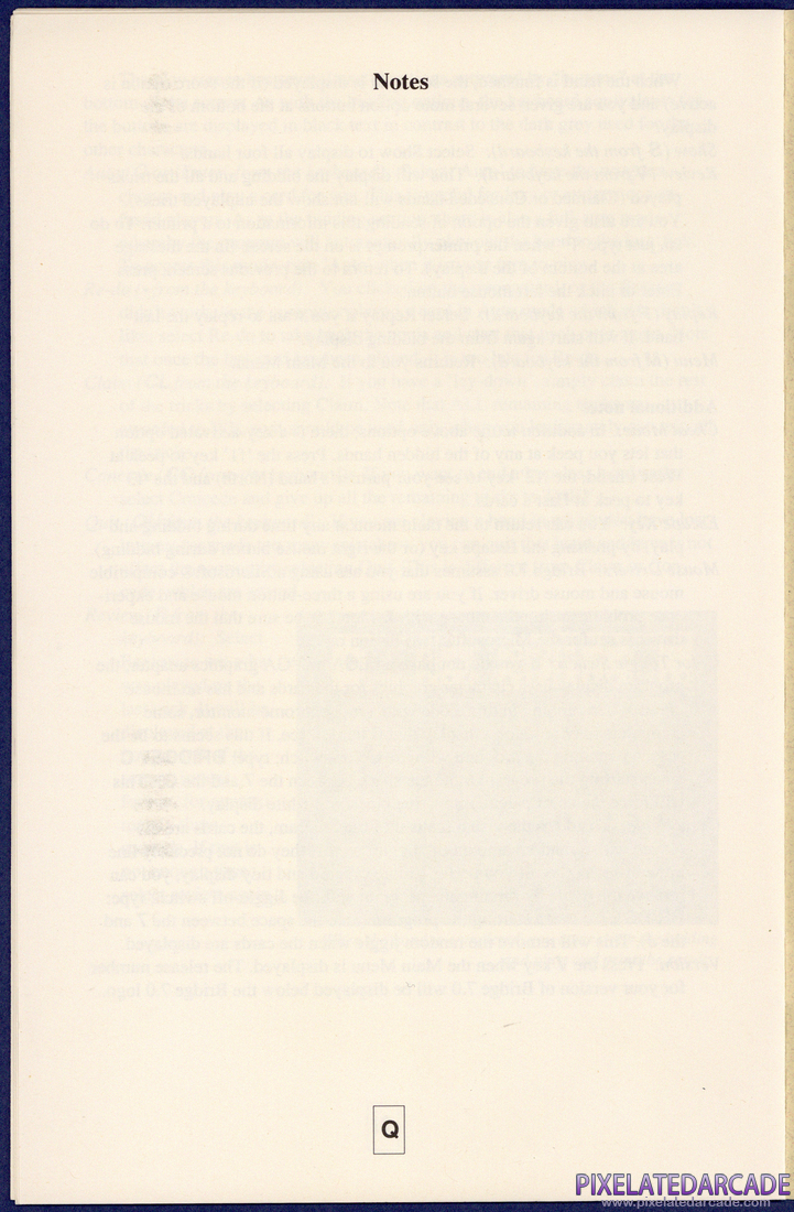 Bridge 7.0: Instruction Manual - Page Q