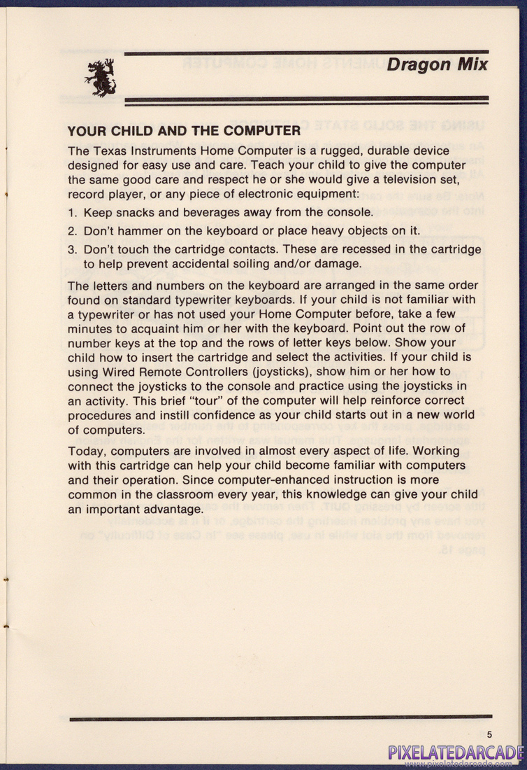 Dragon Mix: Instruction Manual - Page 5