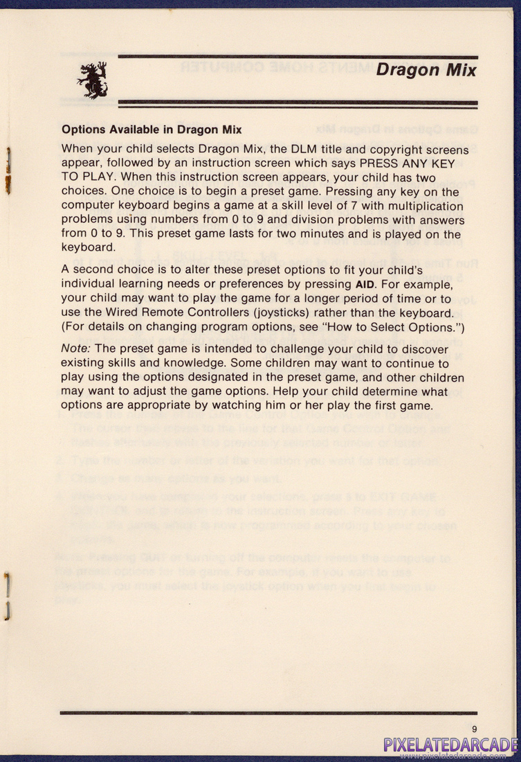 Dragon Mix: Instruction Manual - Page 9