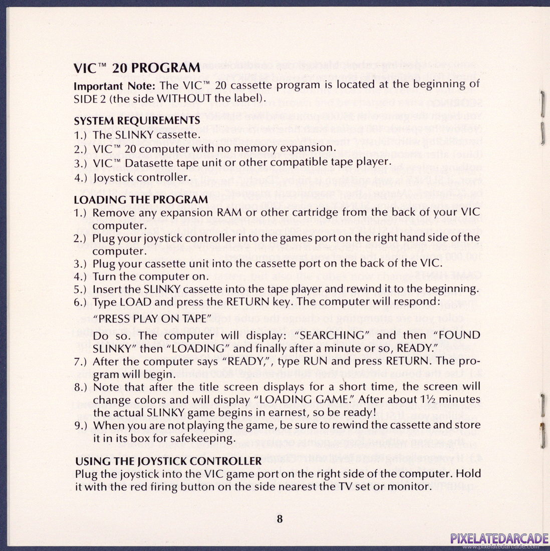 Slinky: Instruction Manual - Page 8