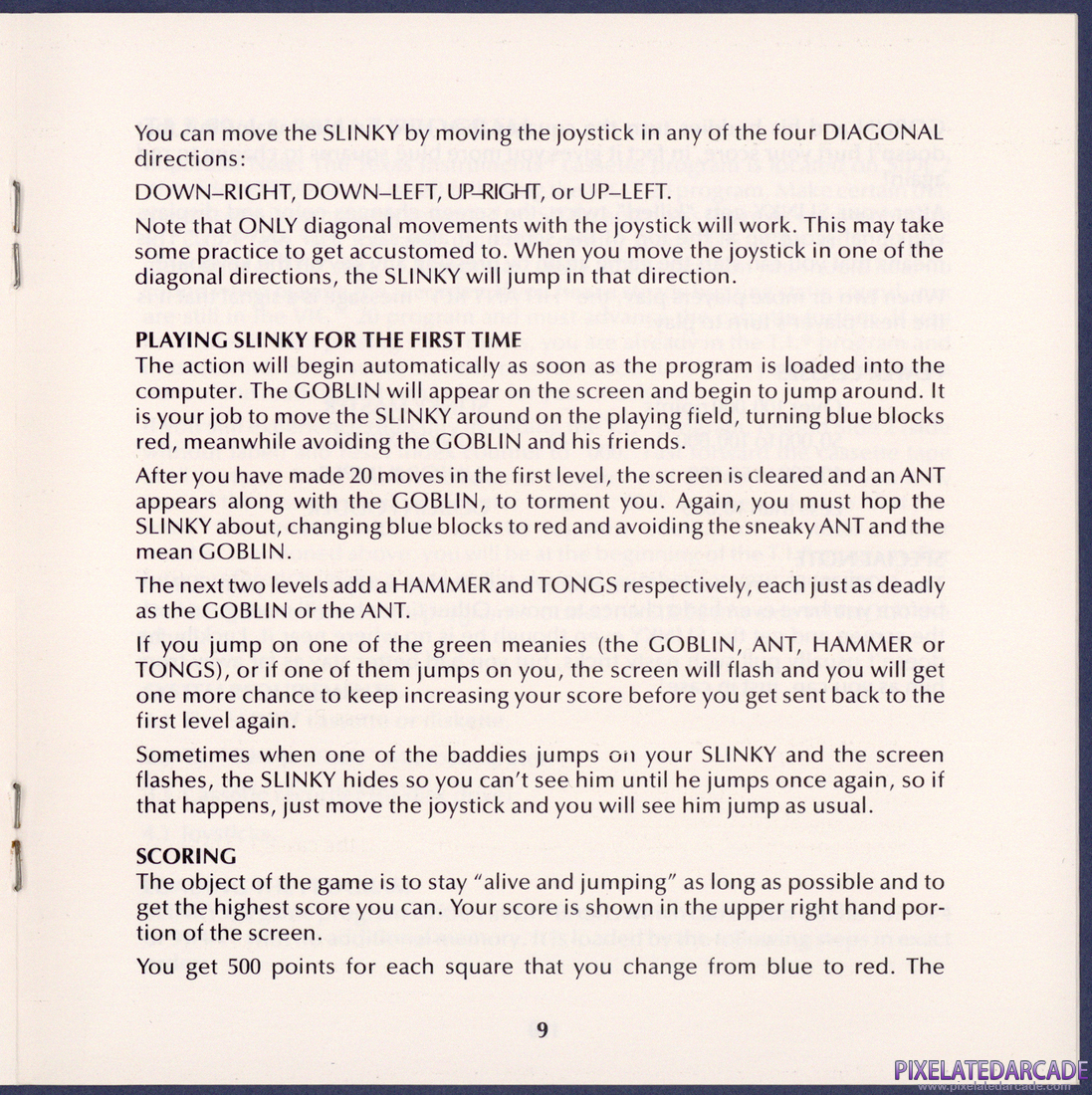 Slinky: Instruction Manual - Page 9