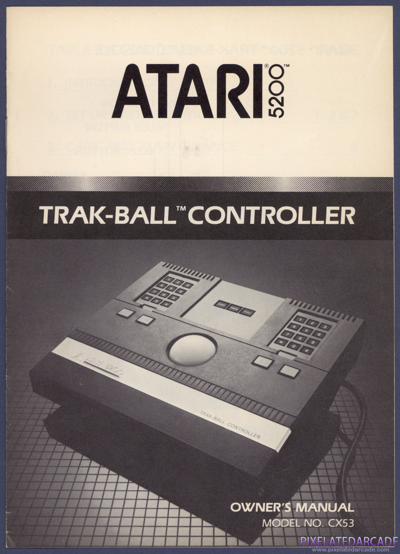 Trak-Ball Controller: Atari 5200 Trak-Ball Instruction Manual - Page 1