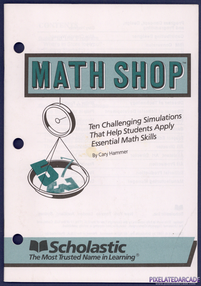 Math Shop: Instruction Manual - Page 1
