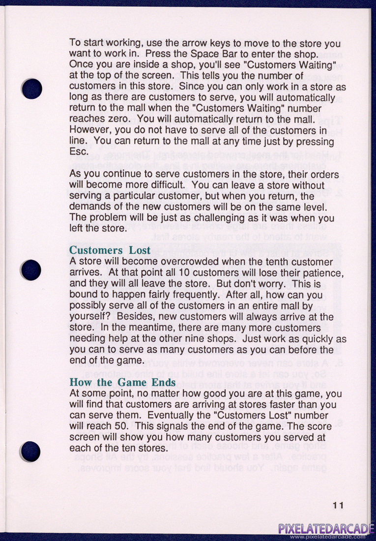 Math Shop: Instruction Manual - Page 11