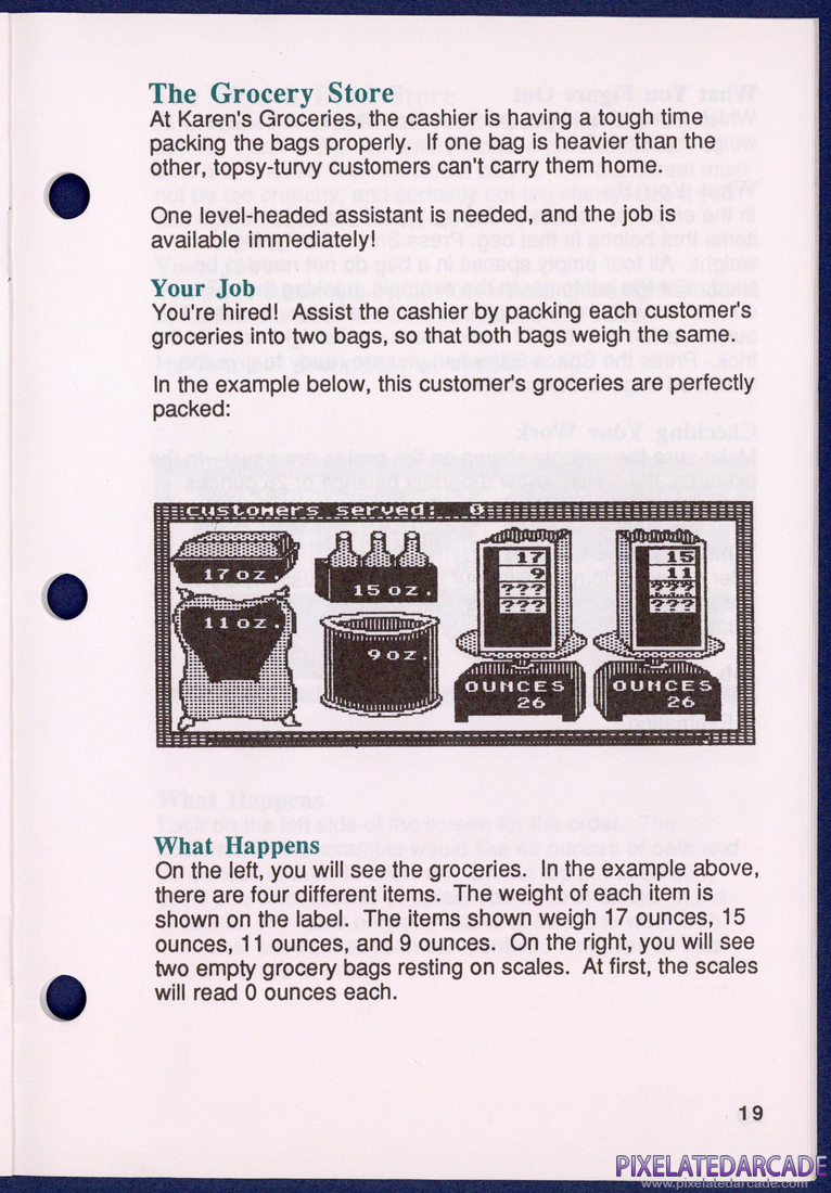Math Shop: Instruction Manual - Page 19