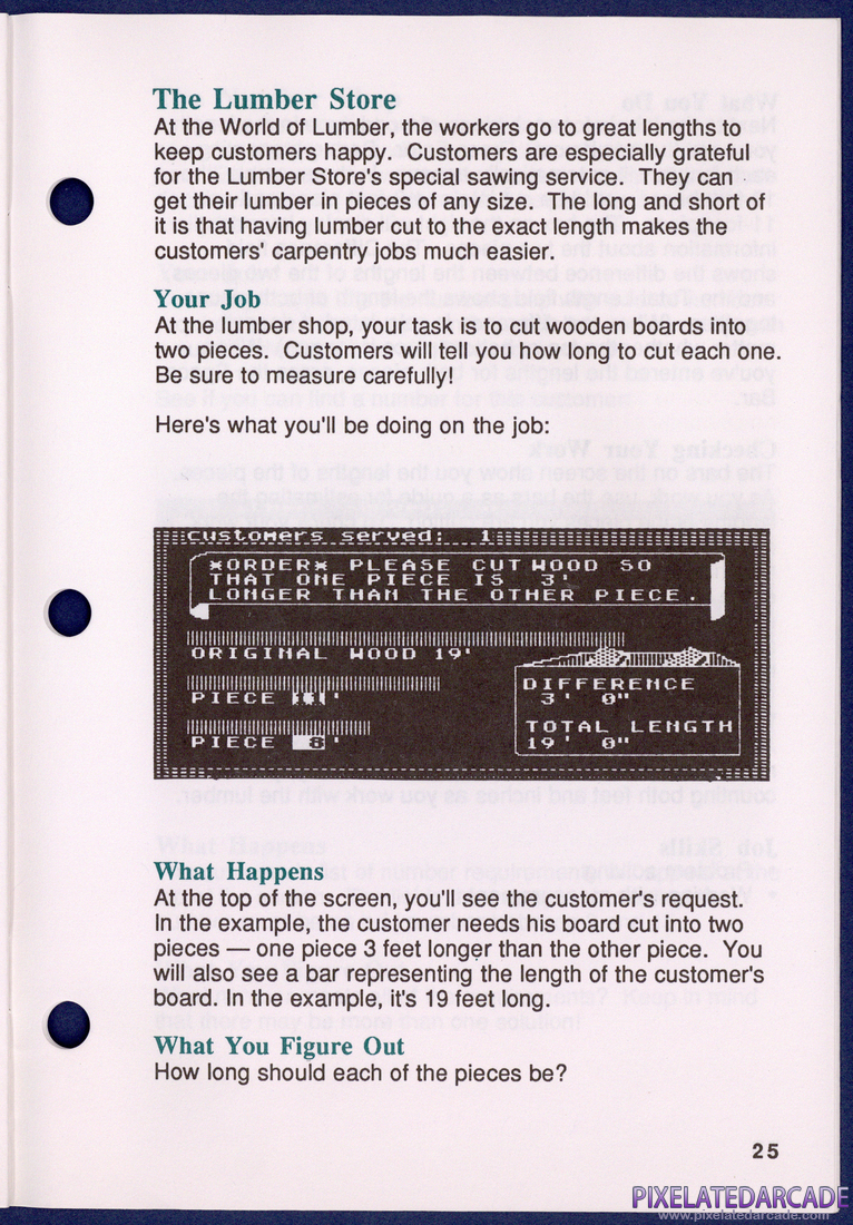 Math Shop: Instruction Manual - Page 25
