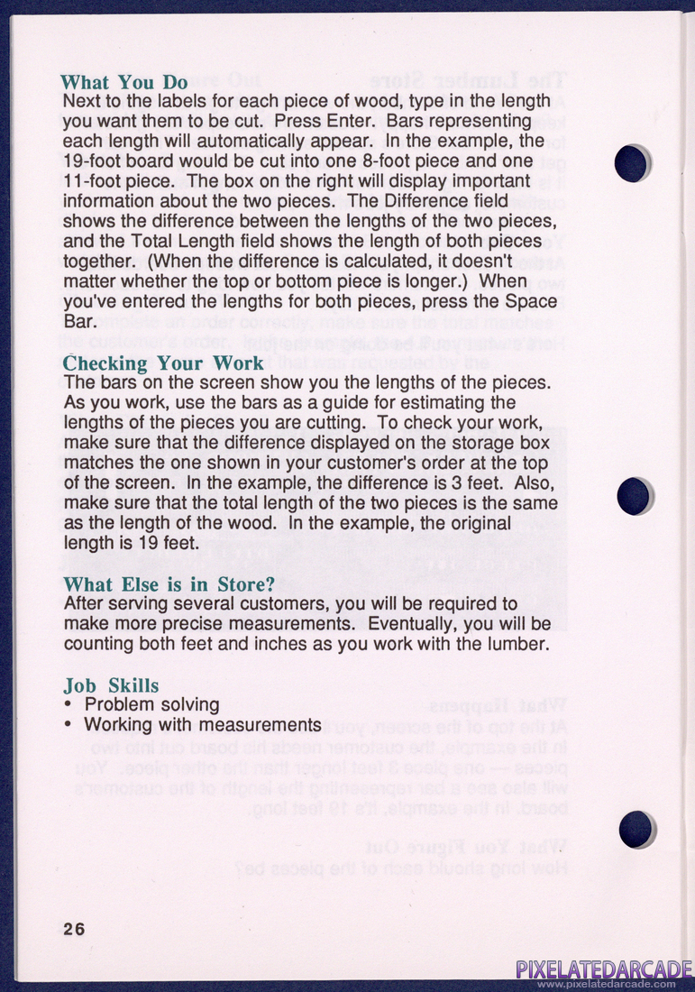 Math Shop: Instruction Manual - Page 26