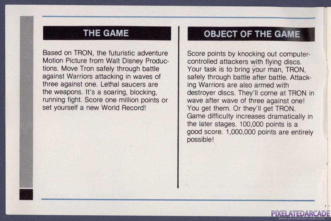 TRON: Deadly Discs: Instruction Manual - Page 0