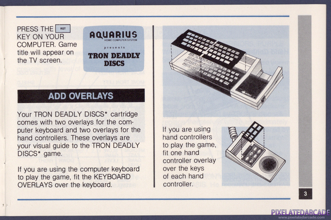 TRON: Deadly Discs: Instruction Manual - Page 3