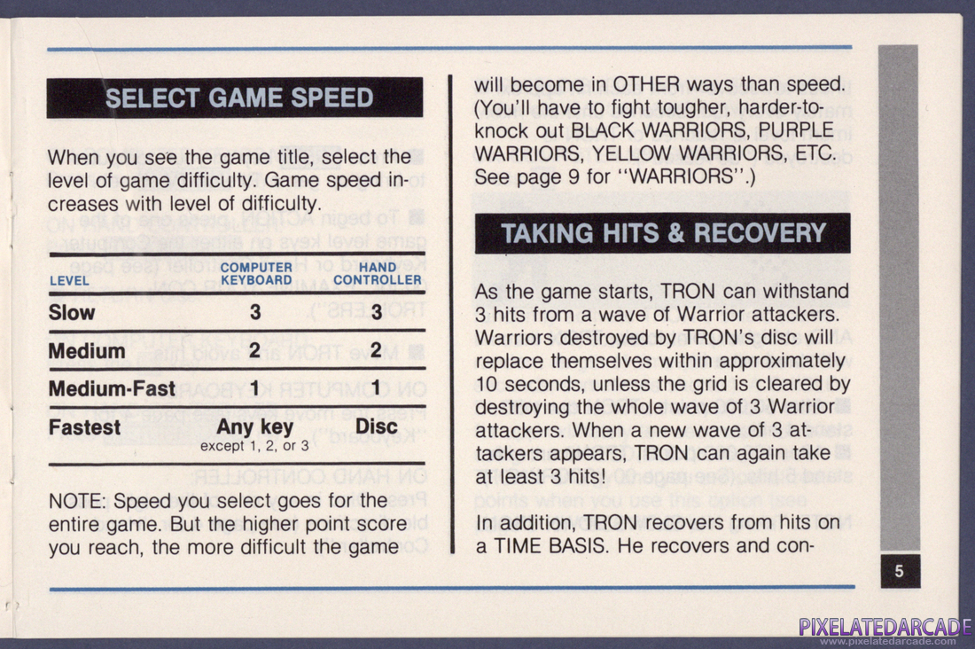 TRON: Deadly Discs: Instruction Manual - Page 5