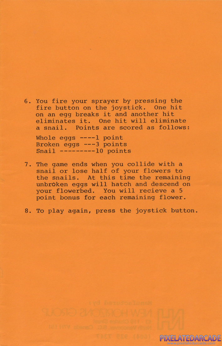 Snailbait!: Instructions - Inside Right