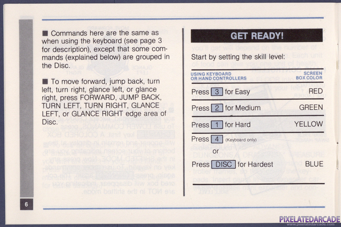 Advanced Dungeons & Dragons: Treasure of Tarmin Cartridge: Instruction Manual - Page 6