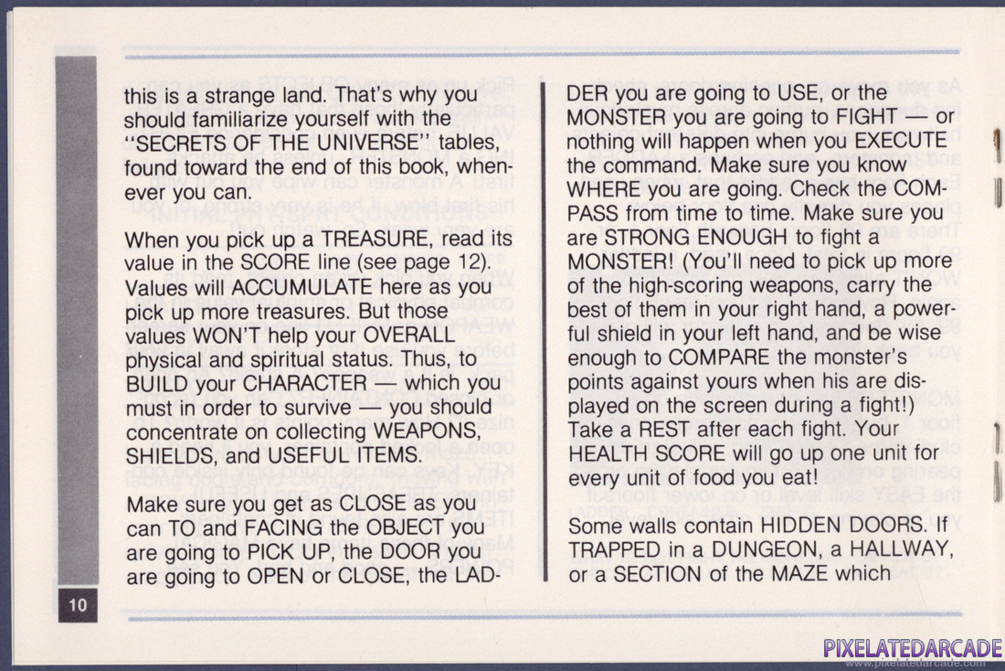Advanced Dungeons & Dragons: Treasure of Tarmin Cartridge: Instruction Manual - Page 10