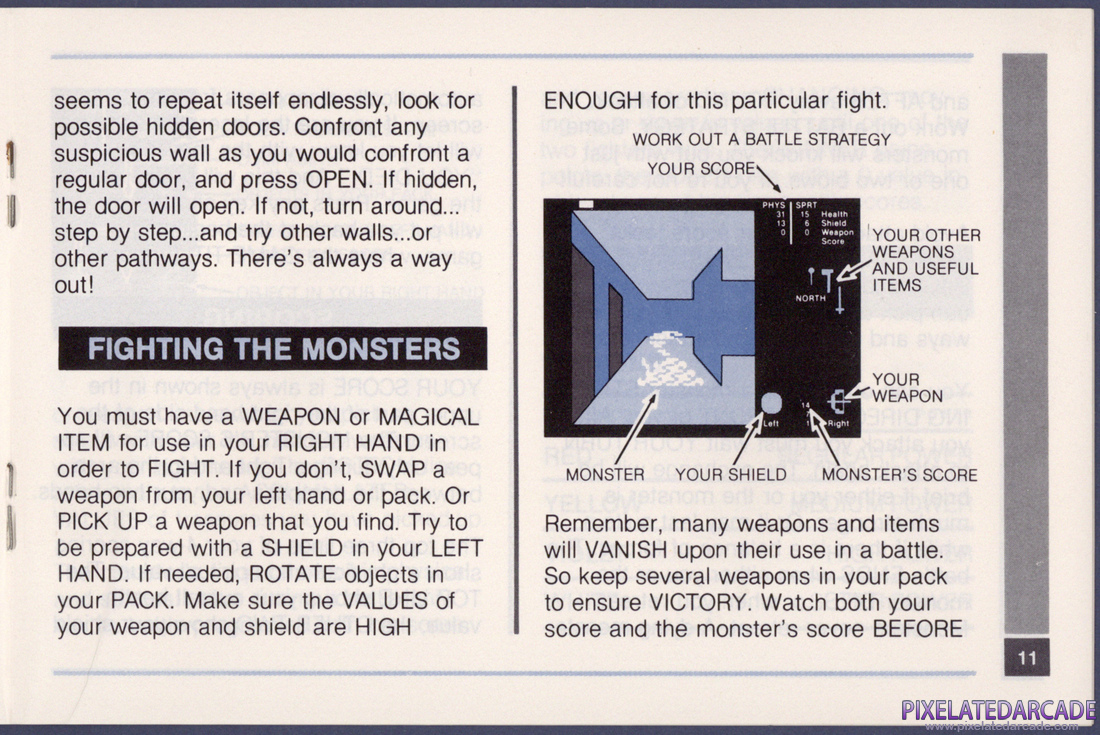 Advanced Dungeons & Dragons: Treasure of Tarmin Cartridge: Instruction Manual - Page 11