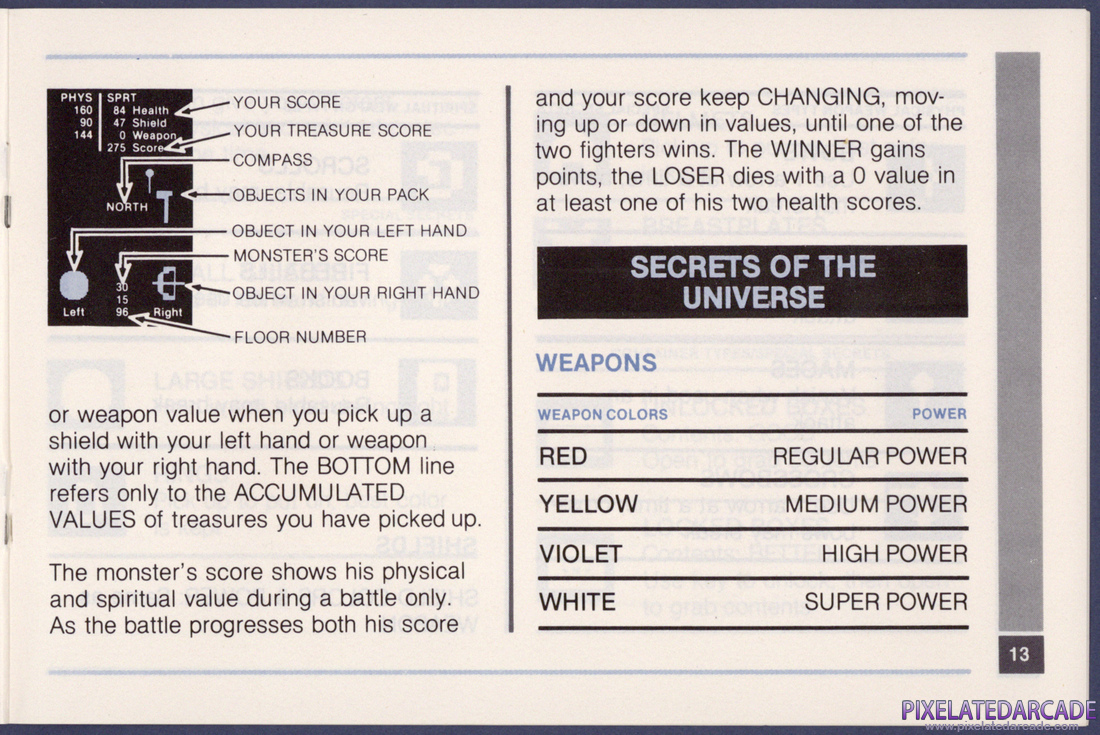 Advanced Dungeons & Dragons: Treasure of Tarmin Cartridge: Instruction Manual - Page 13