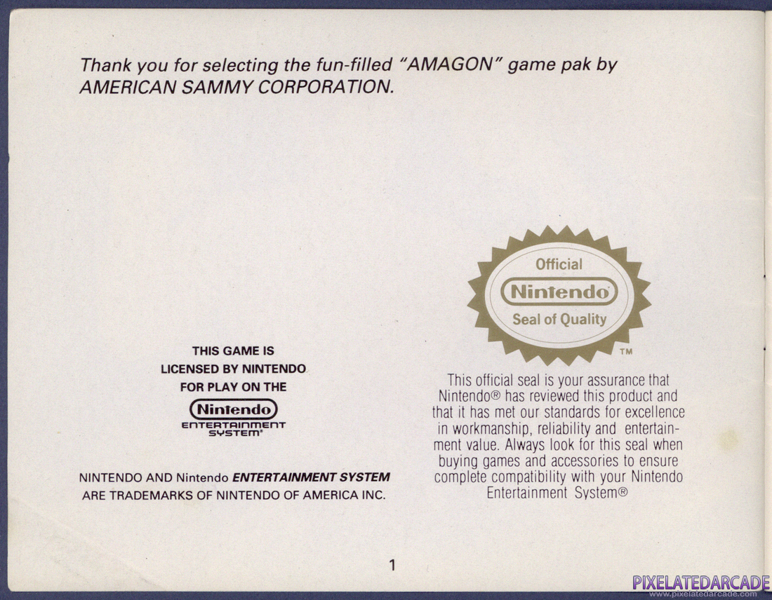 Amagon: Instruction Manual - Page 1