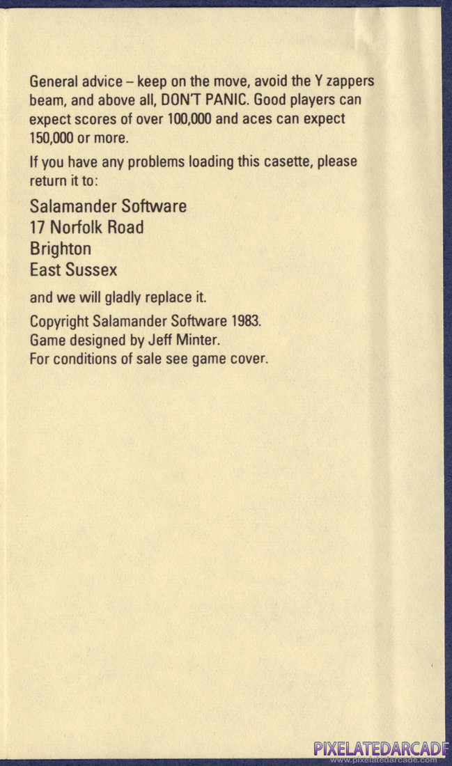 Gridrunner: Instruction Manual - Page 4