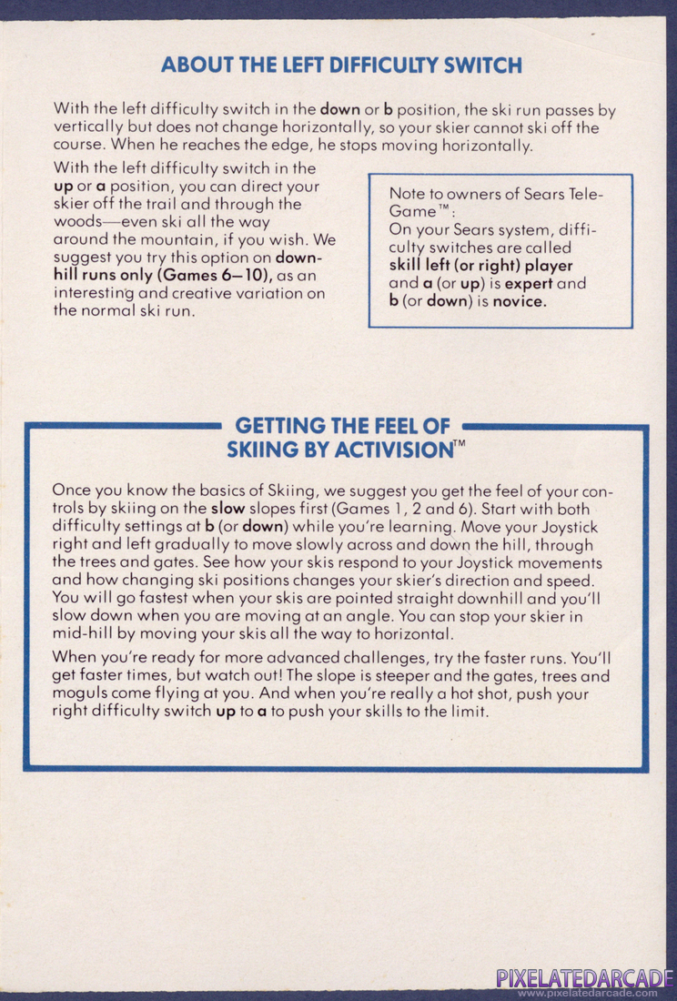 Skiing: Instruction Manual - Page 4