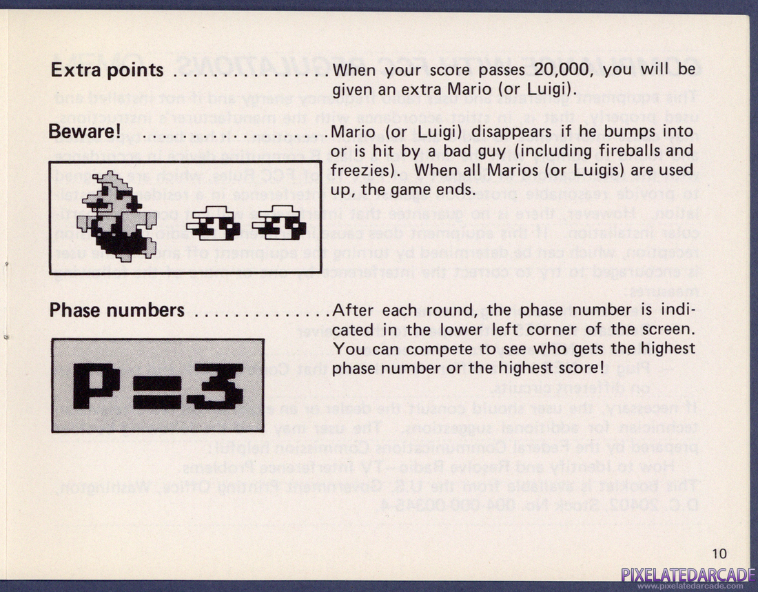 Mario Bros.: Instruction Manual - Page 10