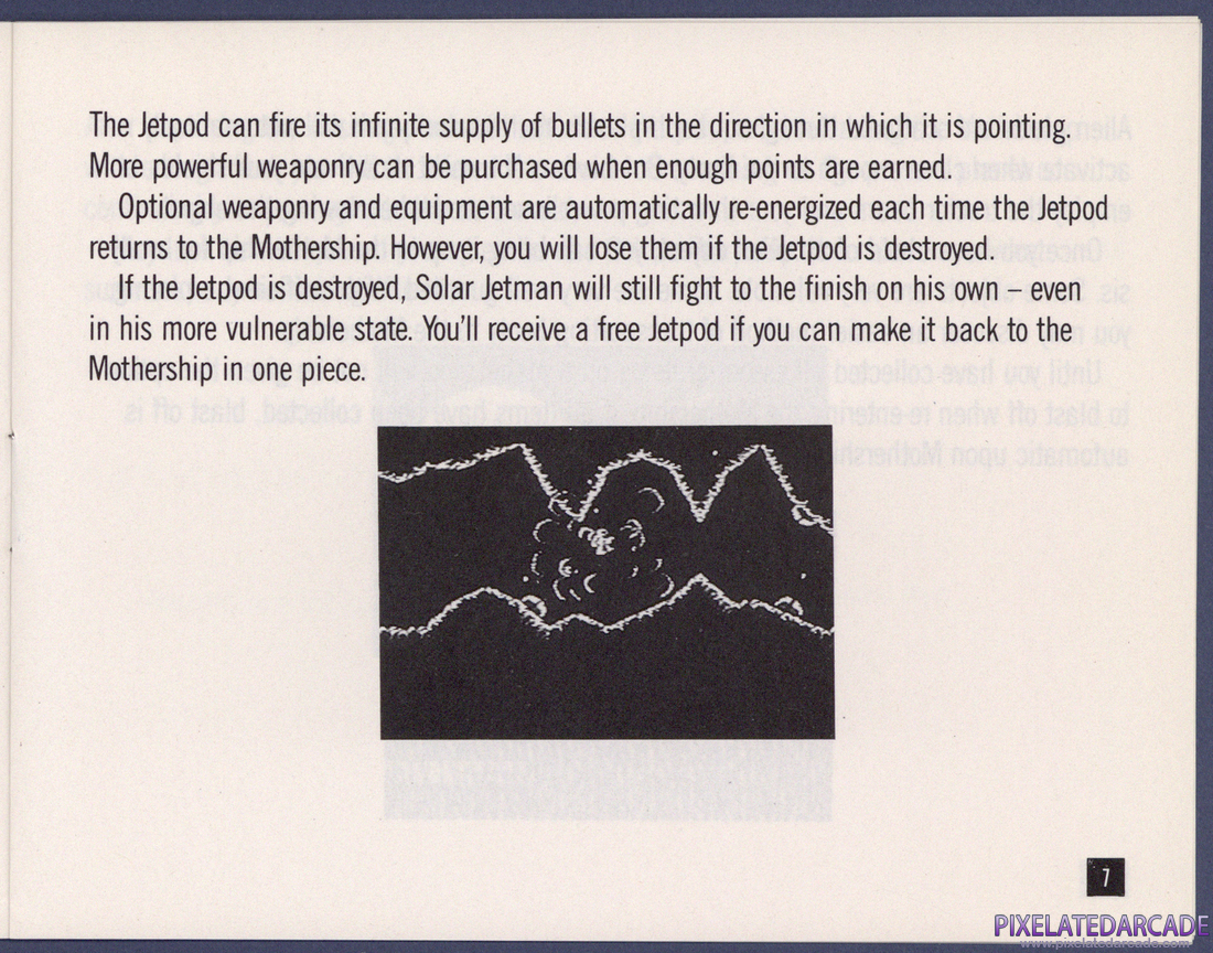Solar Jetman: Hunt for the Golden Warpship: Instruction Manual - Page 7