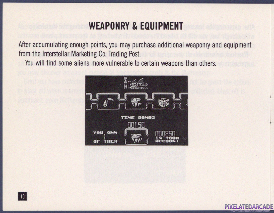 Solar Jetman: Hunt for the Golden Warpship: Instruction Manual - Page 10