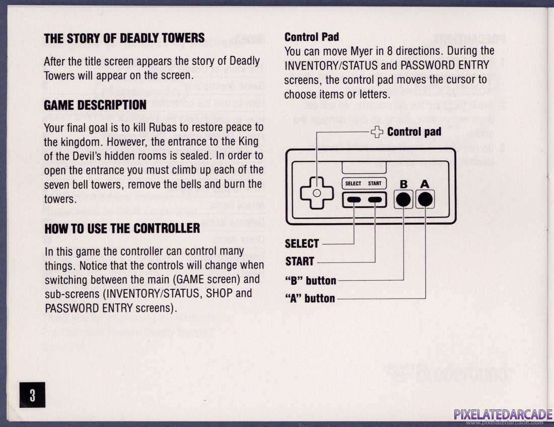 Deadly Towers: Instruction Manual - Page 3