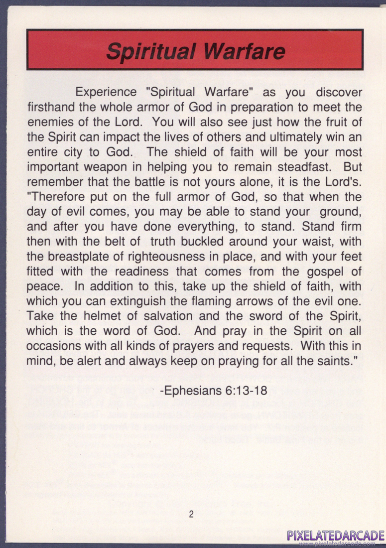Spiritual Warfare: Instruction Manual - Page 2