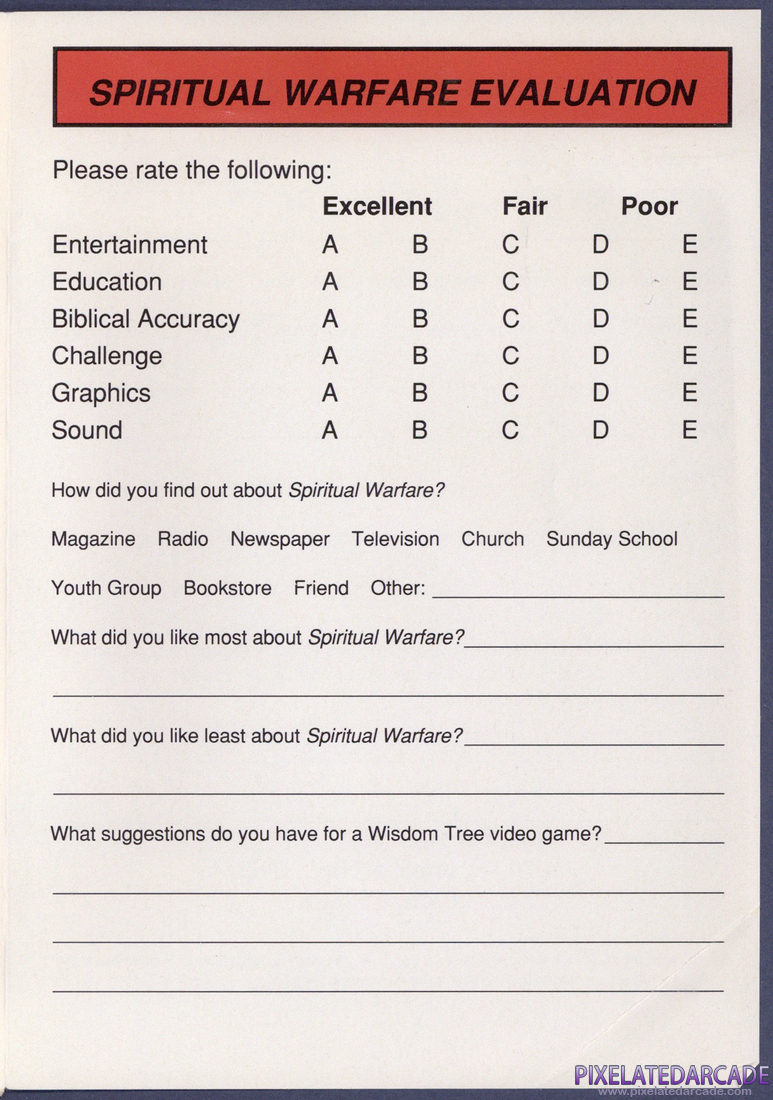 Spiritual Warfare: Instruction Manual - Page 17