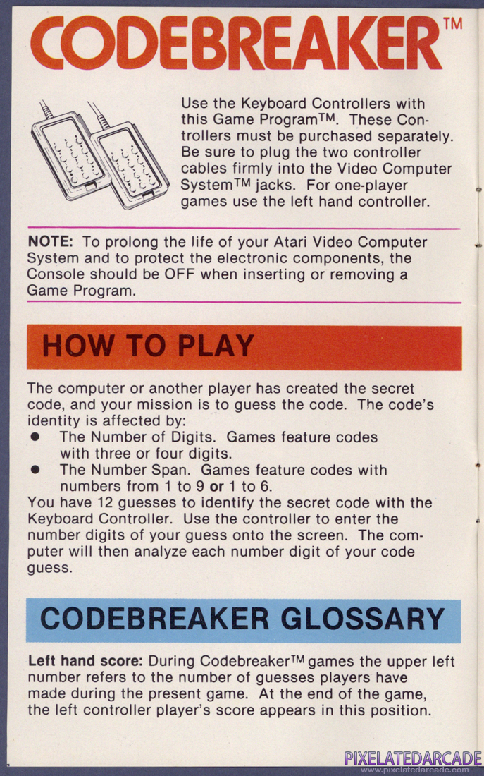 Codebreaker: Instruction Manual - Page 2